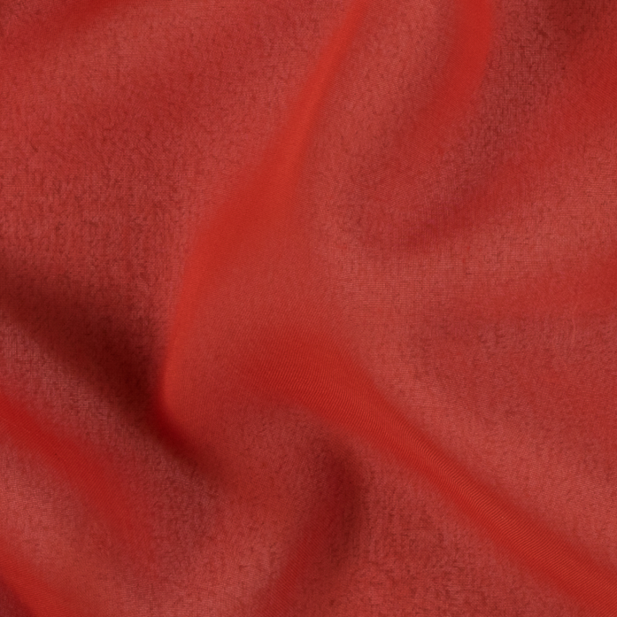 Phillip Lim Fiesta Orange Polyester Organdy-Like Woven | Mood Fabrics