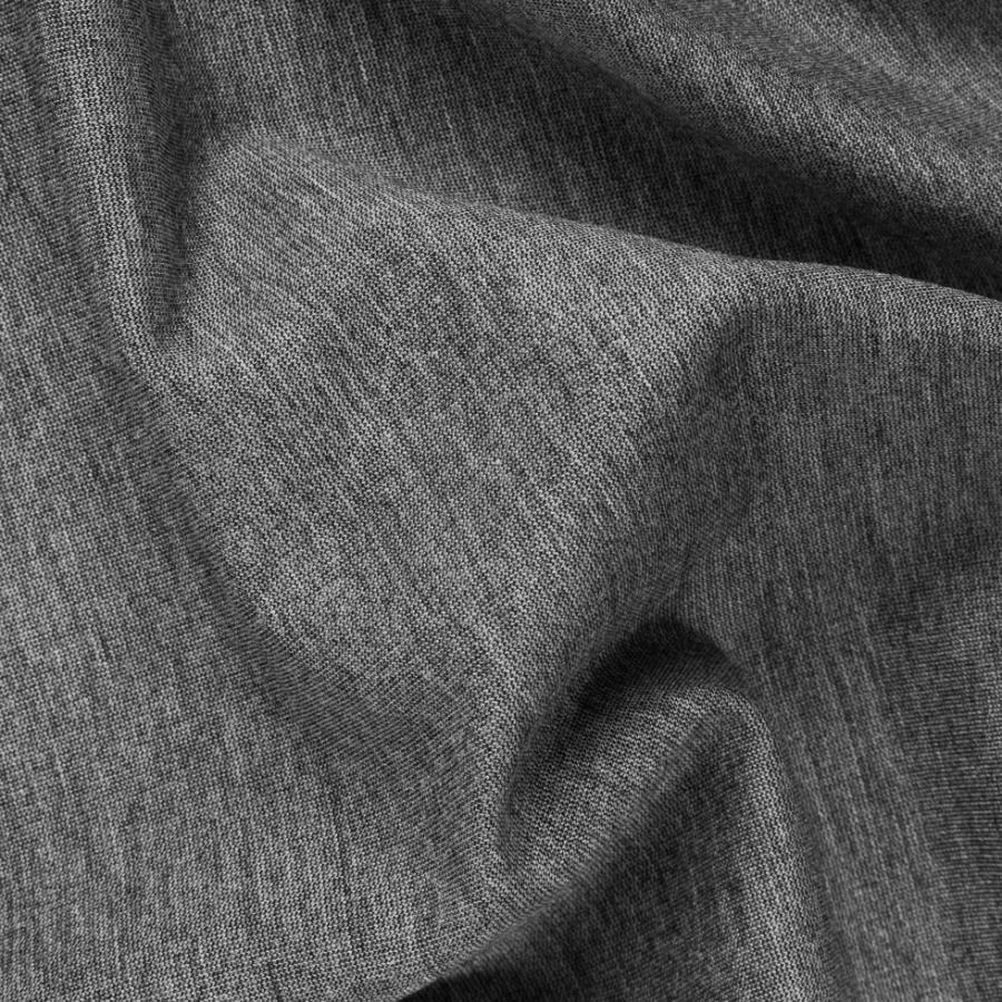 Heathered Gray Stretch Ponte Knit | Mood Fabrics