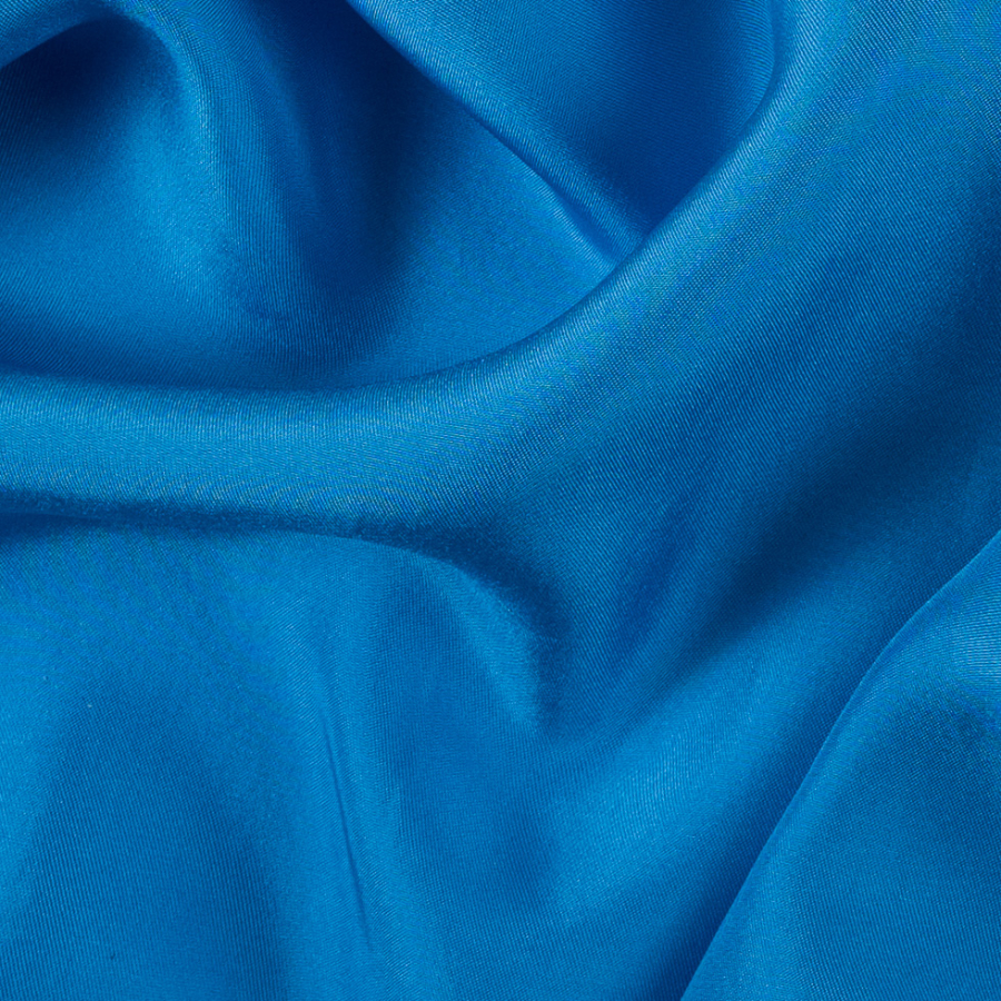 Blue Aster Silk Twill | Mood Fabrics