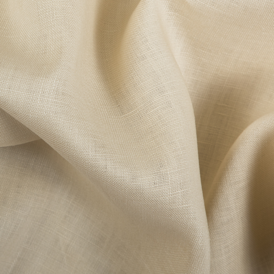 Bleached Sand Medium-Weight Linen | Mood Fabrics