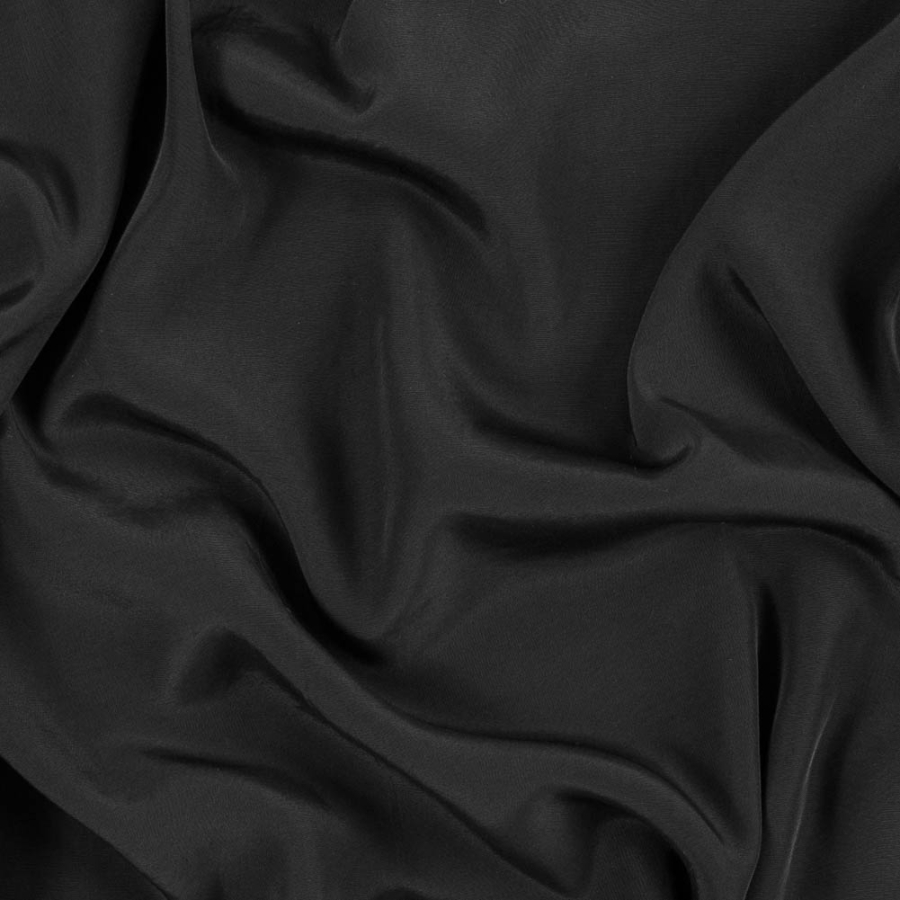Famous NYC Designer Black Viscose Lining | Mood Fabrics