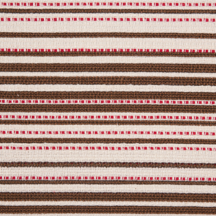 Peppermint Bark Striped Double-Face Cotton Woven | Mood Fabrics