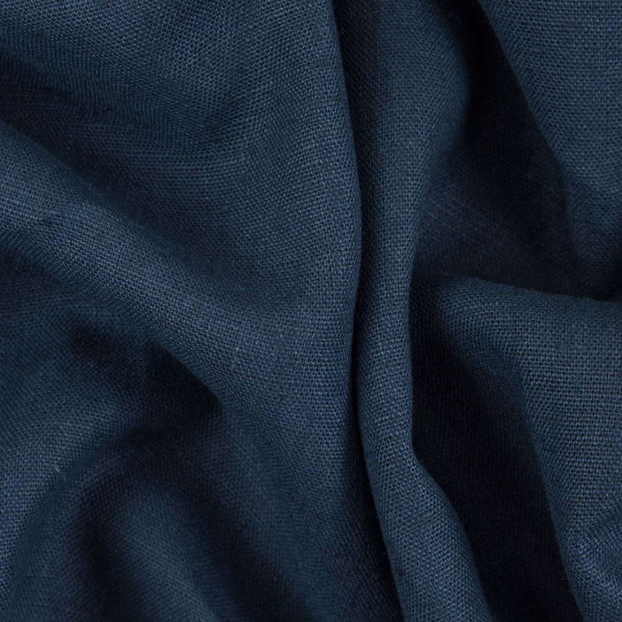 Ensign Blue Medium-Weight Linen Woven | Mood Fabrics