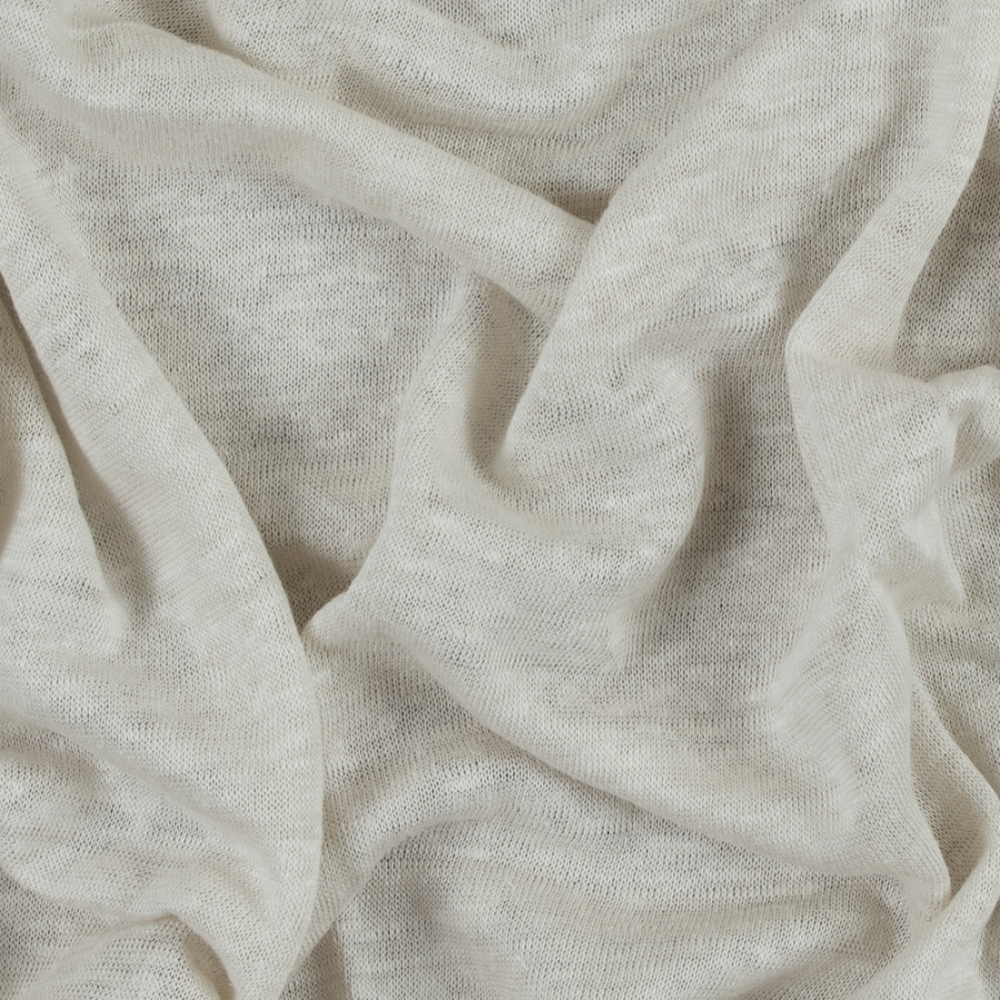 Cement Linen Knit | Mood Fabrics