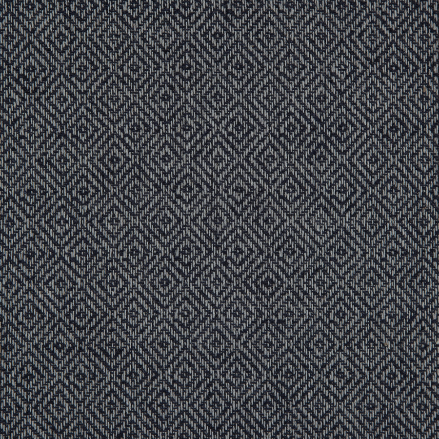 Dark Navy/Gray Geometric Woven Cotton Jacquard | Mood Fabrics