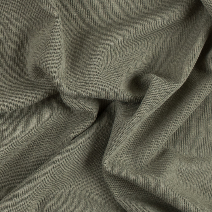 Italian Olive Tissue-Weight Cotton Jersey | Mood Fabrics