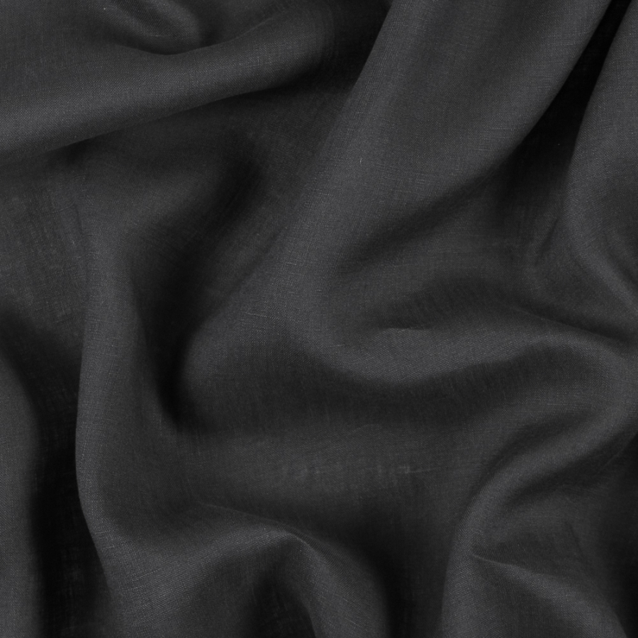 Ralph Lauren Black Light-weight Linen | Mood Fabrics
