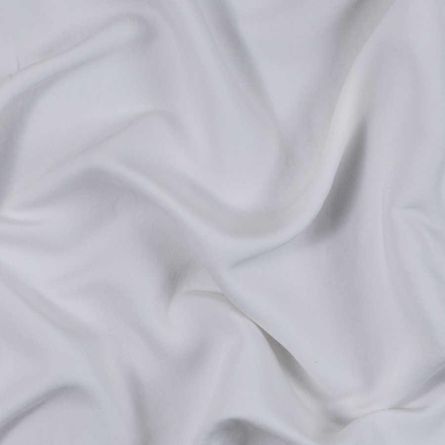 Italian Off-White Solid Viscose Twill | Mood Fabrics
