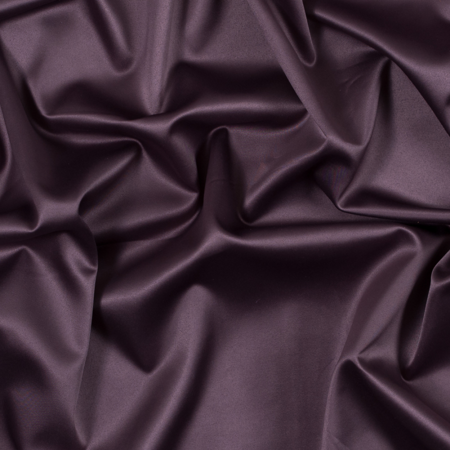 Italian Grape Shake Stretch Polyester Charmeuse | Mood Fabrics