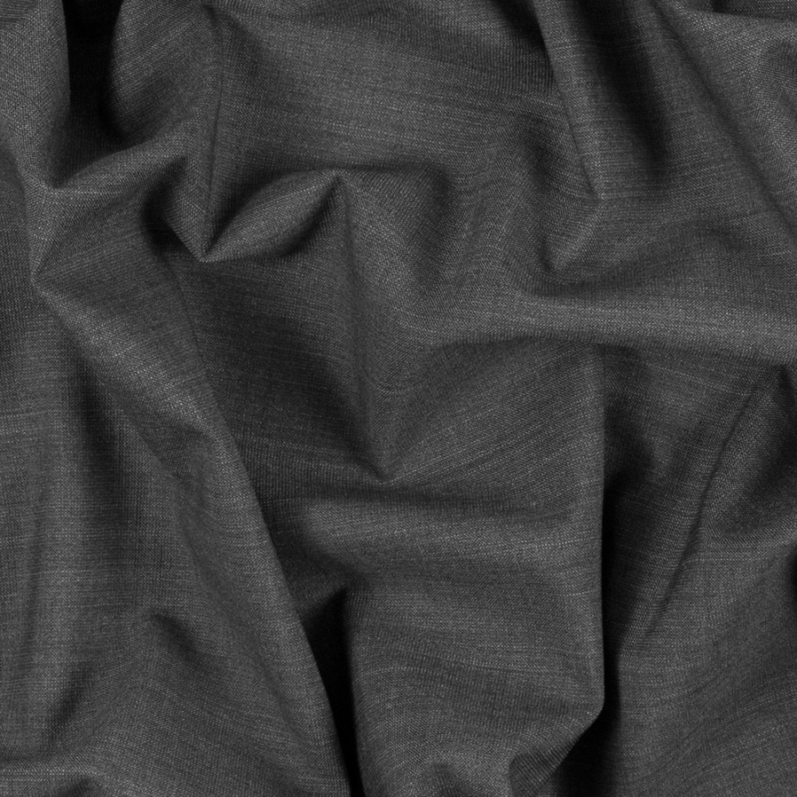 Dark Gull Gray Stretch Wool Suiting | Mood Fabrics