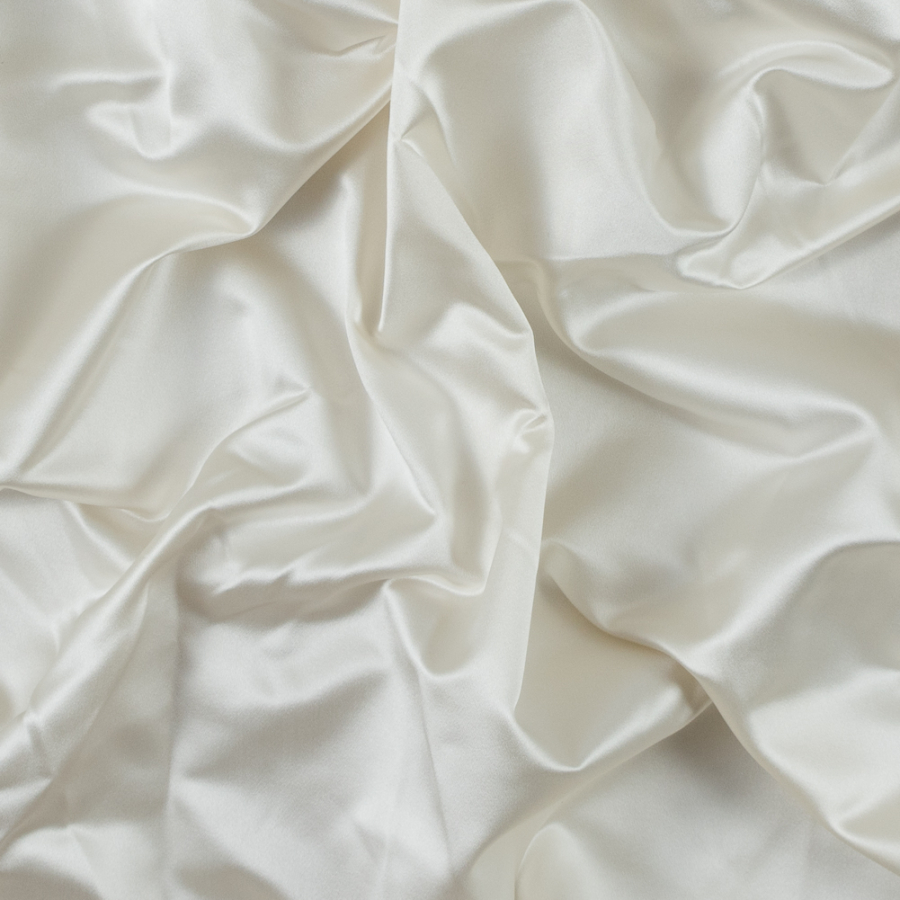 Vera Wang Whisper White Silk Duchesse Satin | Mood Fabrics