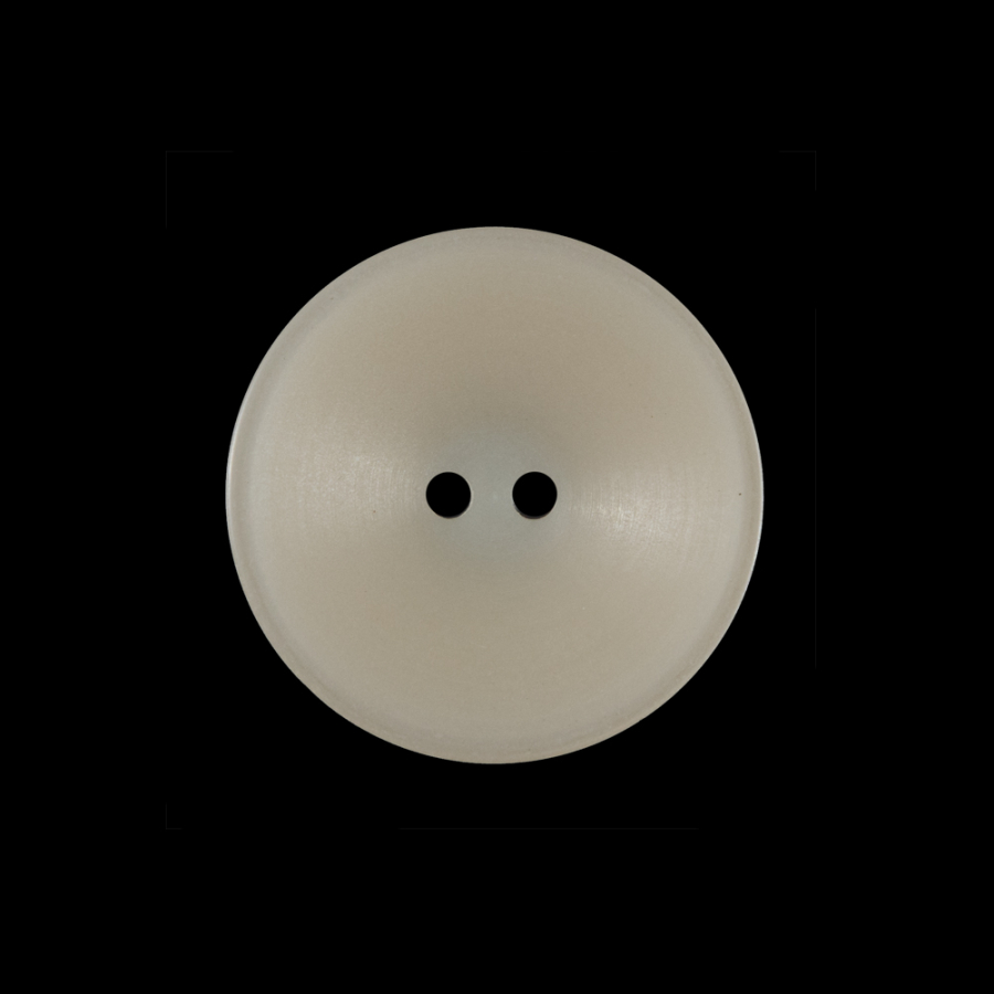 Beige Plastic 2-Hole Button - 36L/22mm | Mood Fabrics