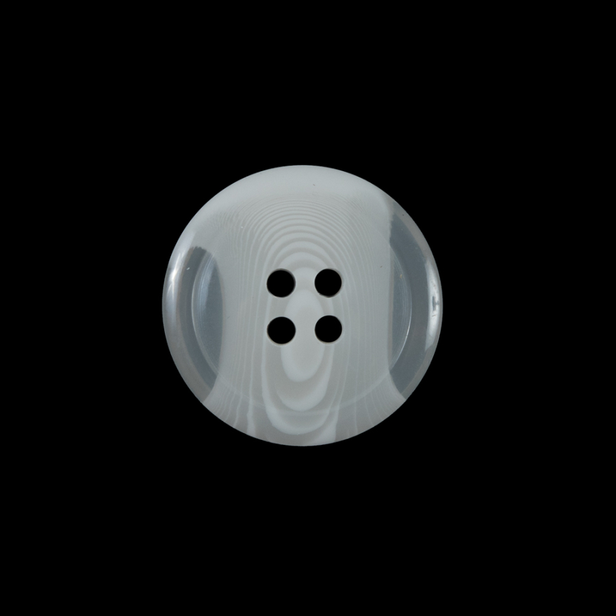 Off-White Translucent Four-Hole Button - 36L/22mm | Mood Fabrics