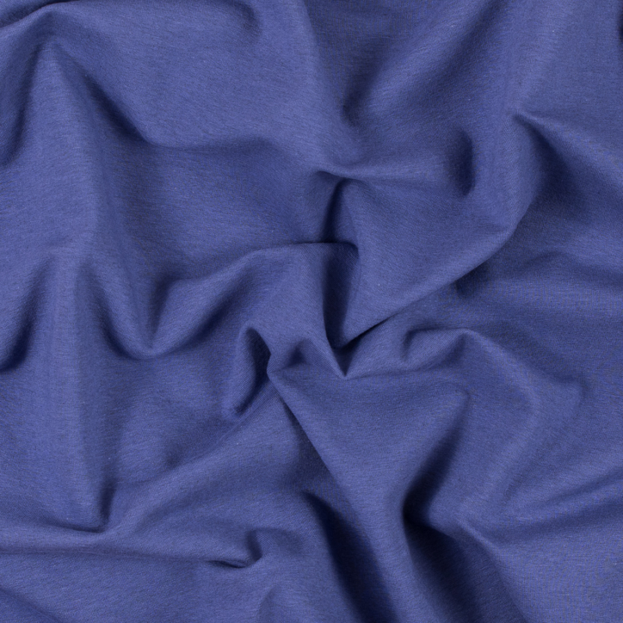 Violet Knit Cotton Fleece | Mood Fabrics