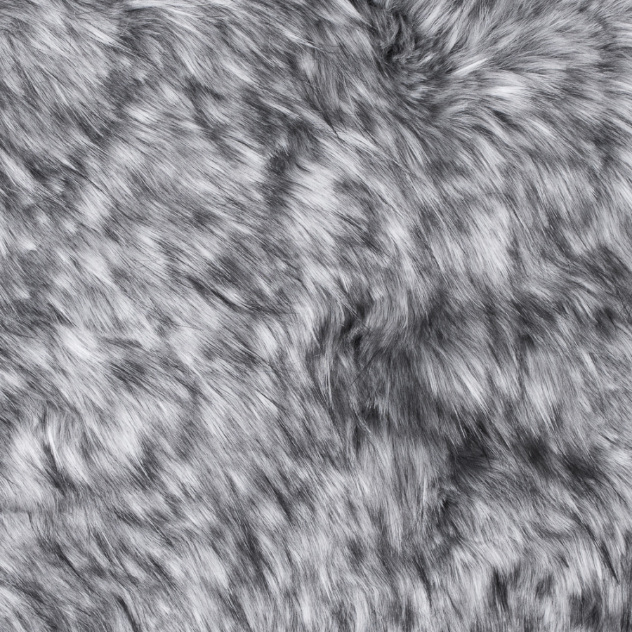 Silver Faux Wolverine Fur | Mood Fabrics