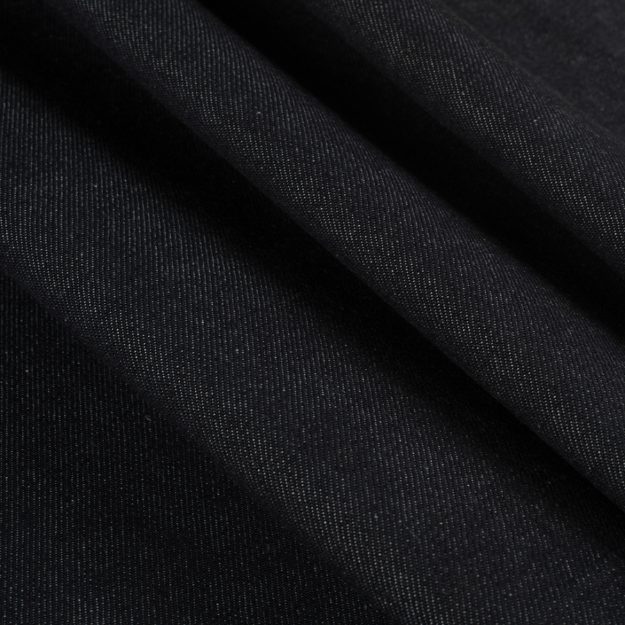Dark Navy Cotton Selvedge Denim - 14.7oz | Mood Fabrics
