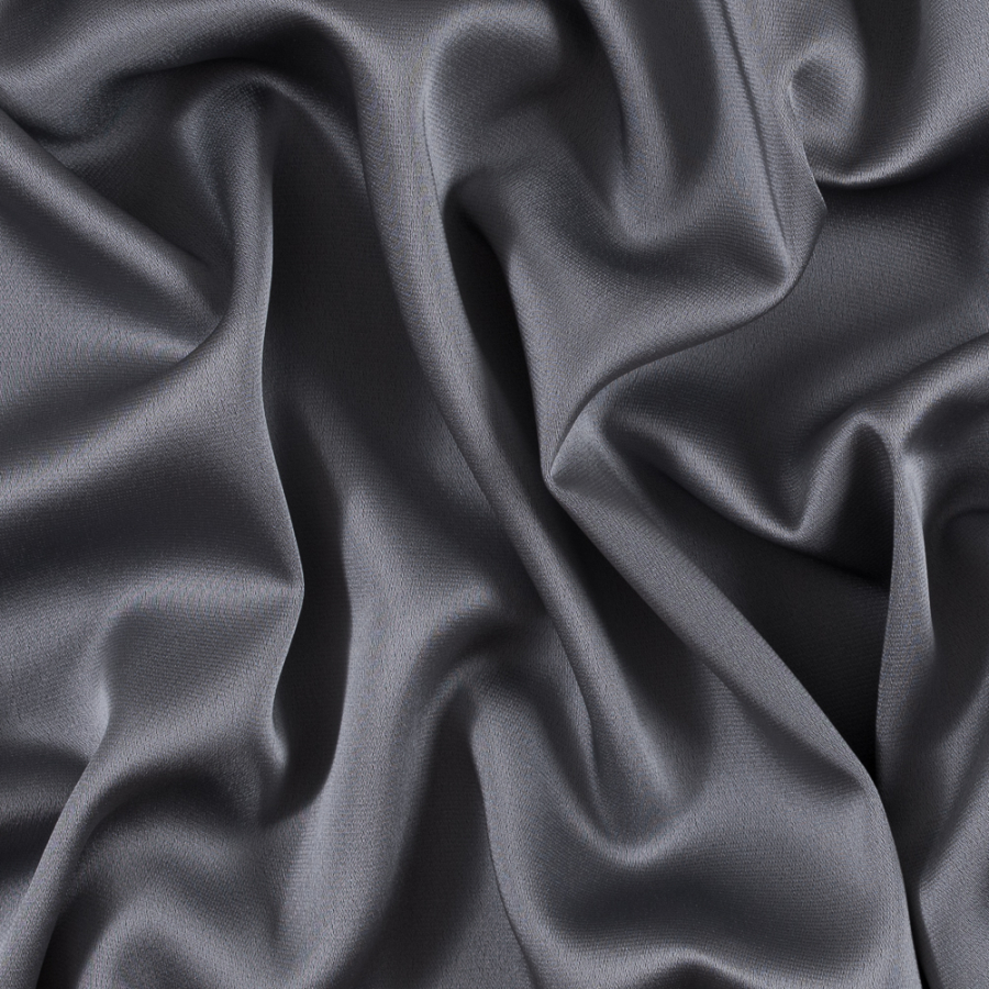 Donna Karan Italian Gray Blended Satin | Mood Fabrics