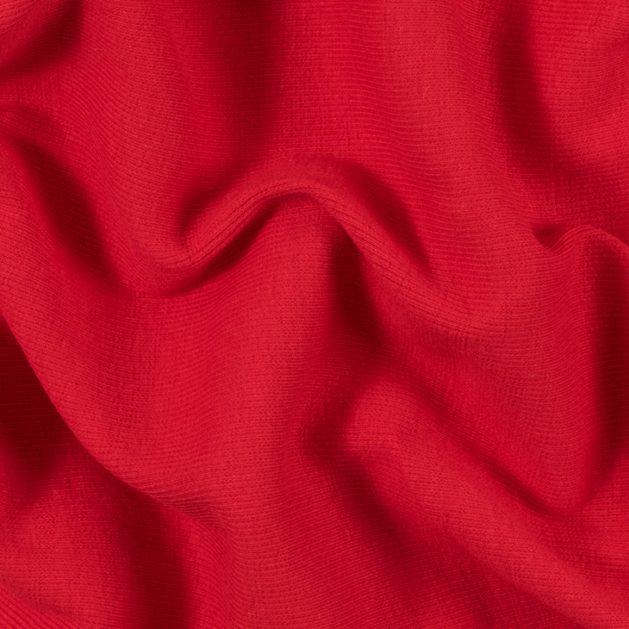 Rag and Bone Red Cotton Tubular Ribbed Knit | Mood Fabrics