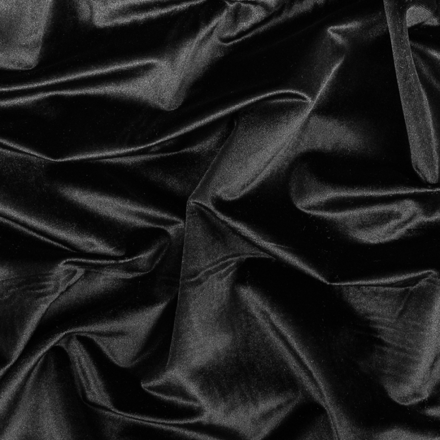 Black Polyester Velvet | Mood Fabrics