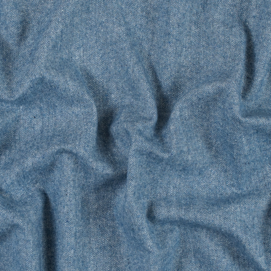 Italian Moonlight Blue Wool Tweed | Mood Fabrics