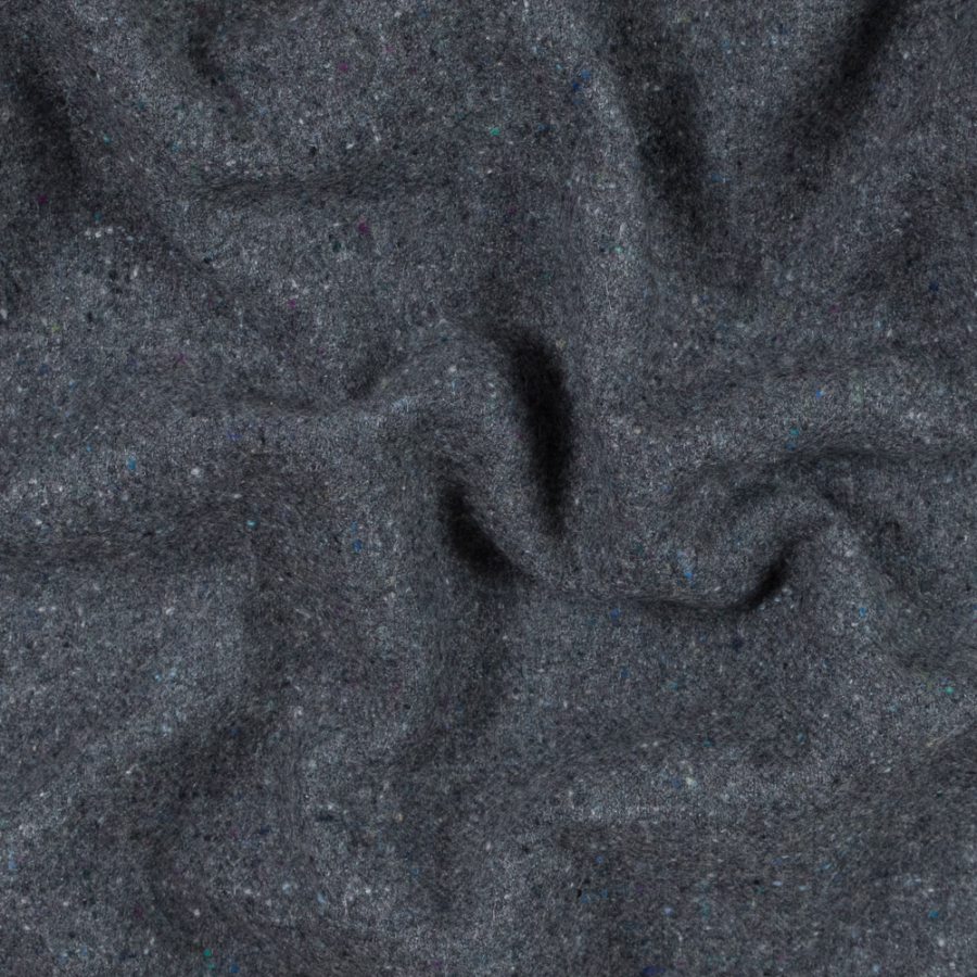 Smoked Pearl Speckled Super Soft Wool Coating | Mood Fabrics