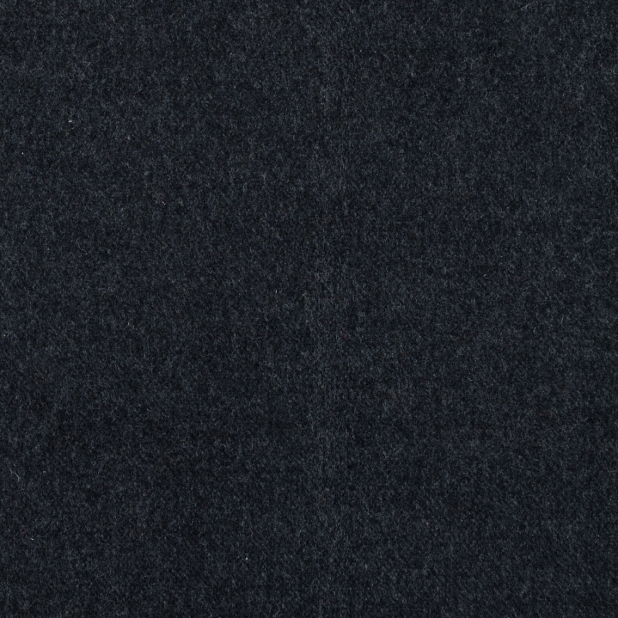 Black and Charcoal Felted Wool Coating | Mood Fabrics