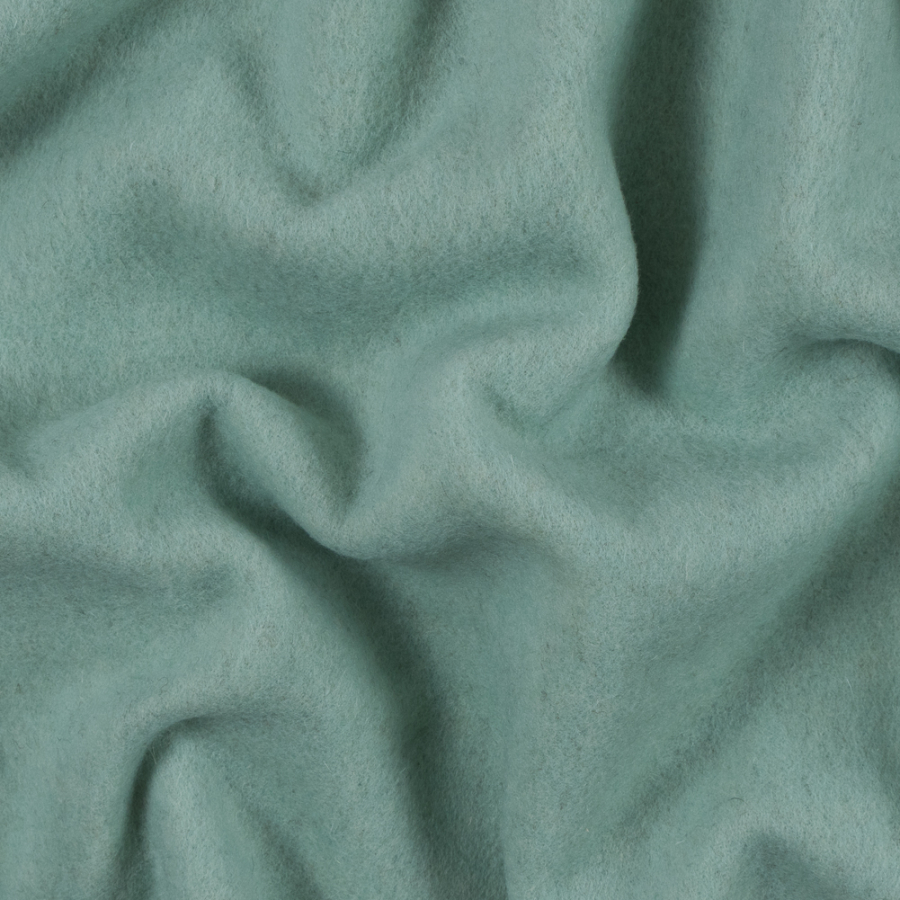 Aqua Foam Double Sided Wool Fleece | Mood Fabrics