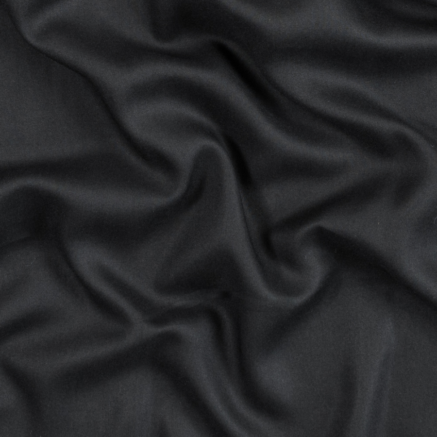 Black Fine Viscose Voile | Mood Fabrics