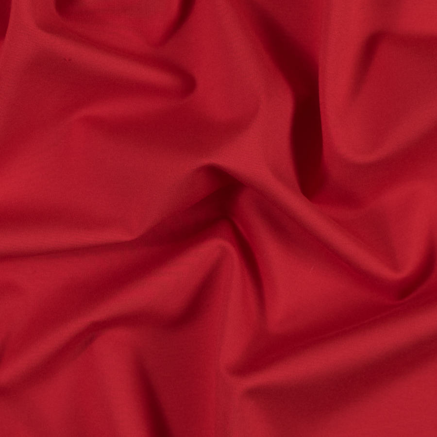 Flame Scarlet Stretch Ponte Knit | Mood Fabrics