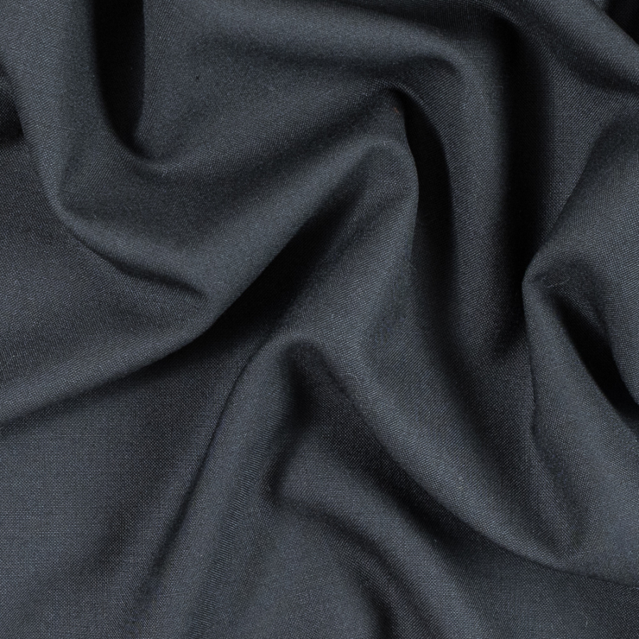 Armani Black Wool Woven Suiting | Mood Fabrics