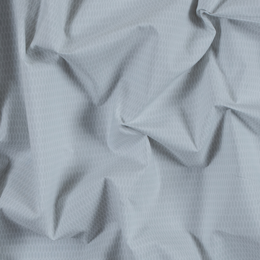 Rag & Bone Gray and White Geometric Printed Cotton Poplin | Mood Fabrics