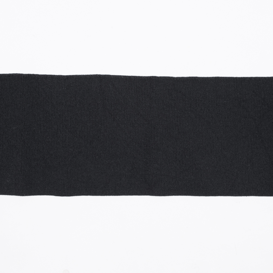 Rag & Bone Black Rib Knit Trim - 6.5 x 25 | Mood Fabrics