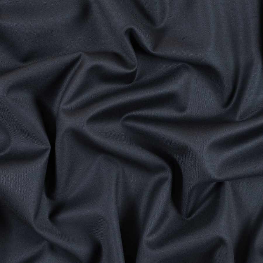 Rag & Bone Navy Worsted Wool Twill Suiting | Mood Fabrics