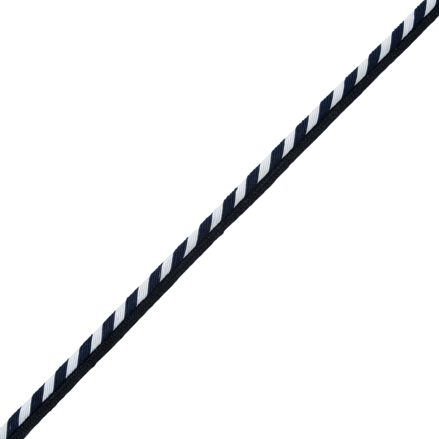 Striped Twisted Cord Trim with Lip - 0.25 | Mood Fabrics