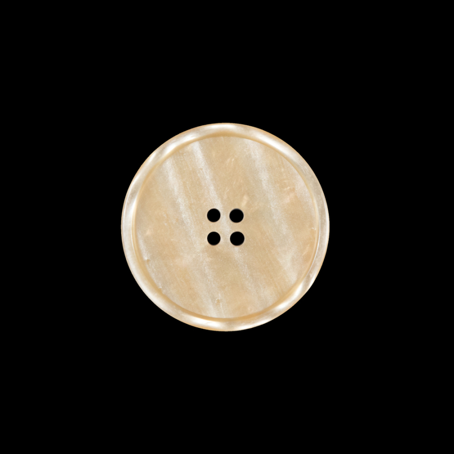 Beige Iridescent Plastic Button - 32L/20mm | Mood Fabrics