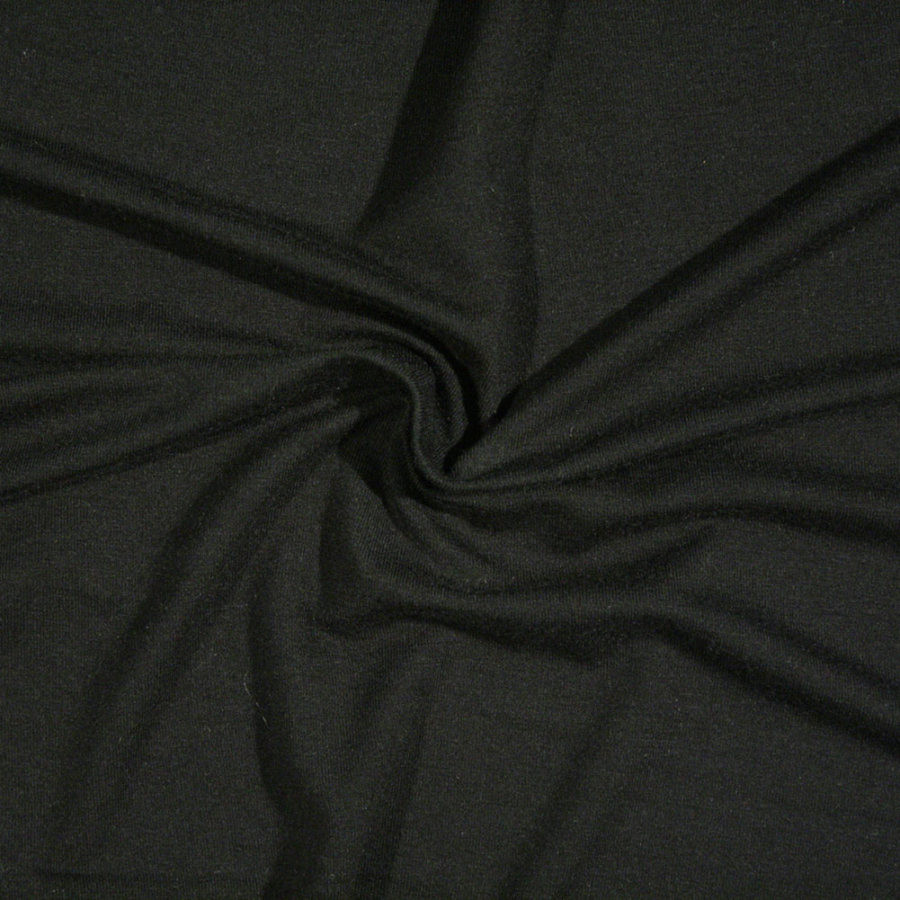 Black Stretch Bamboo Jersey | Mood Fabrics