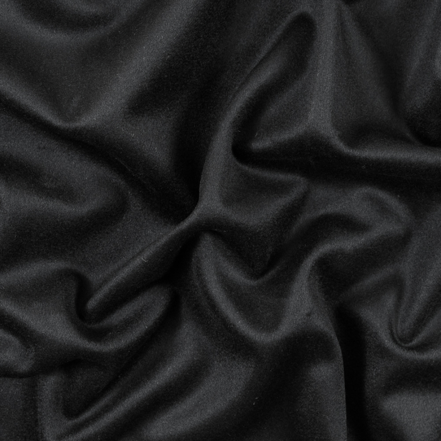 Cavalli Black Premium Cashmere Coating | Mood Fabrics