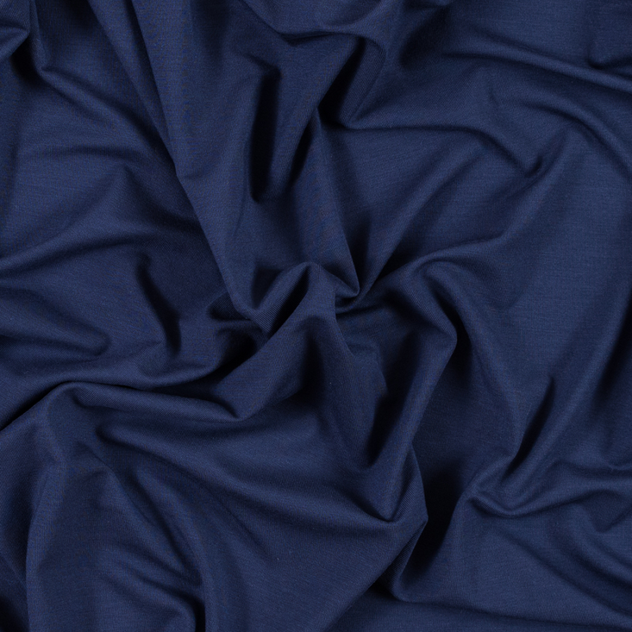 Blue Stretch Bamboo Jersey | Mood Fabrics