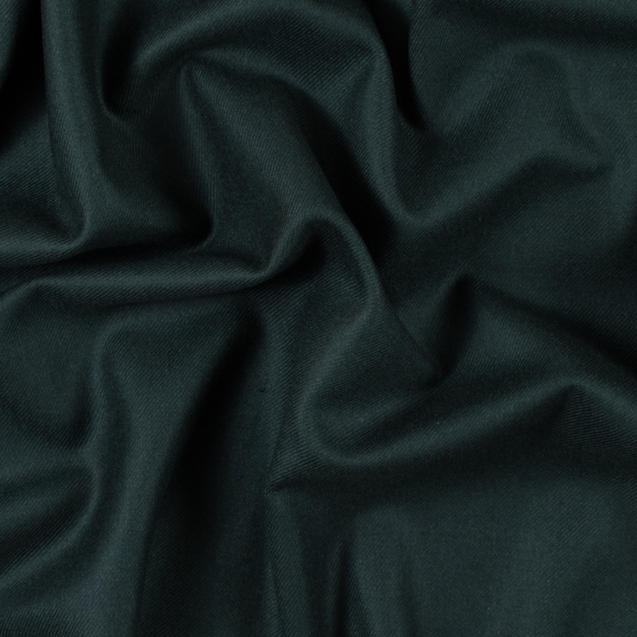 Sycamore Green Brushed Wool Twill | Mood Fabrics