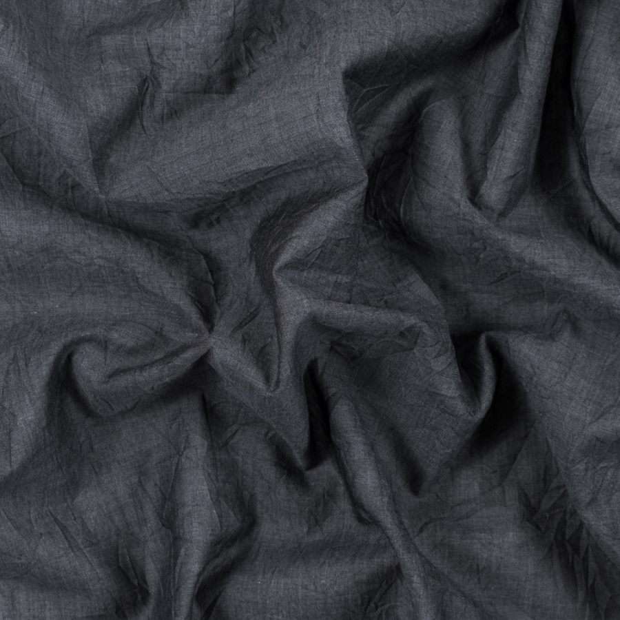 Steven Alan Castlerock Gray Crinkled Cotton Voile | Mood Fabrics