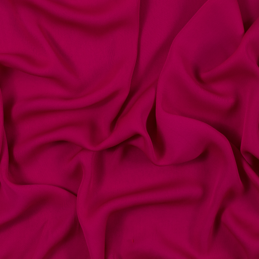 Beetroot Purple Polyester Georgette | Mood Fabrics