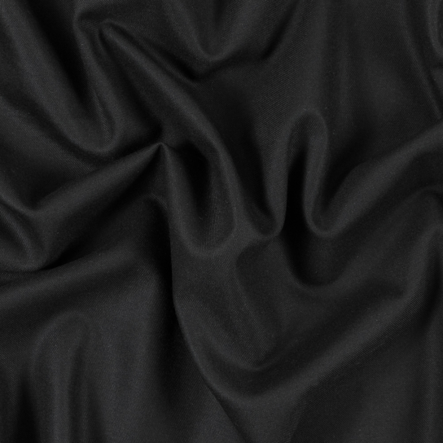 Black Twill Wool Suiting | Mood Fabrics