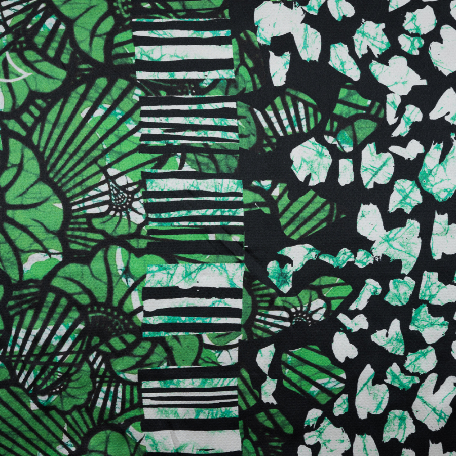 Oscar de la Renta Floral Printed Silk Charmeuse | Mood Fabrics