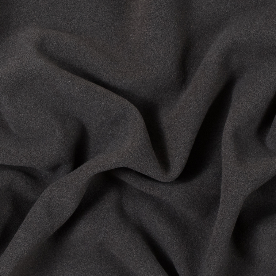 Italian Pewter Gray Angora Wool Coating | Mood Fabrics