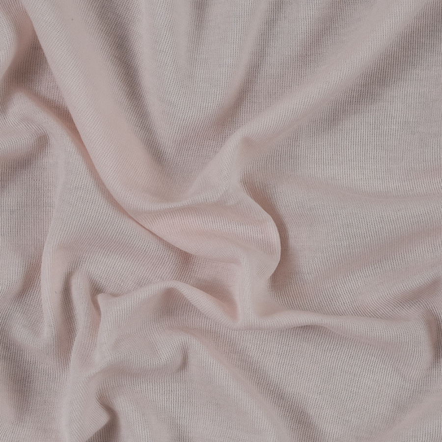 Italian Peach Blush Hacci Baby Rib Knit | Mood Fabrics