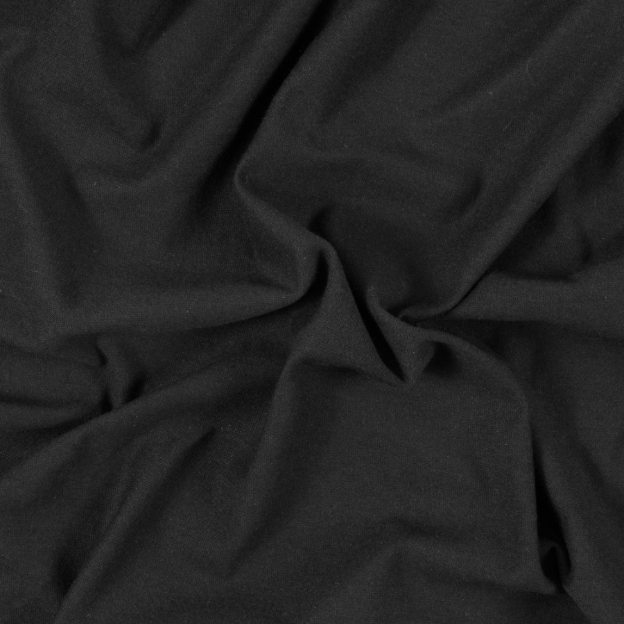 Black Tissue Weight Cotton Jersey | Mood Fabrics