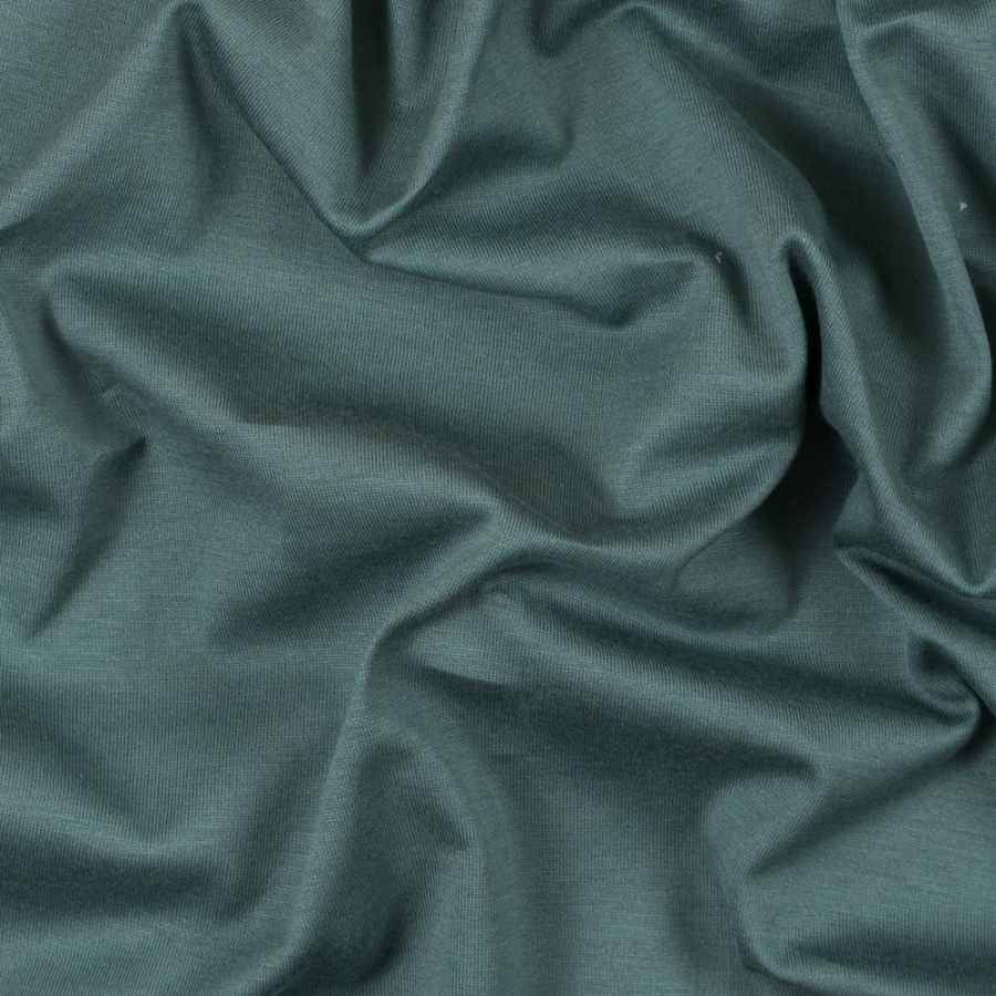 Dull Green Tissue Weight Rayon Jersey | Mood Fabrics