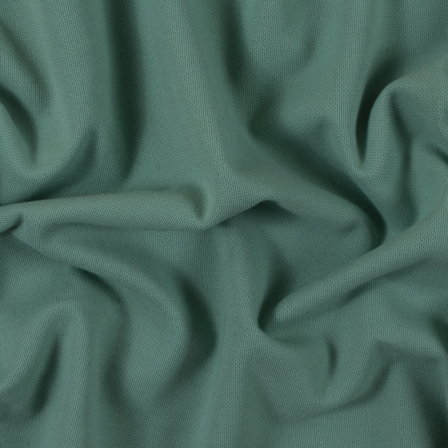 Seafoam Green Cotton Knit Pique | Mood Fabrics