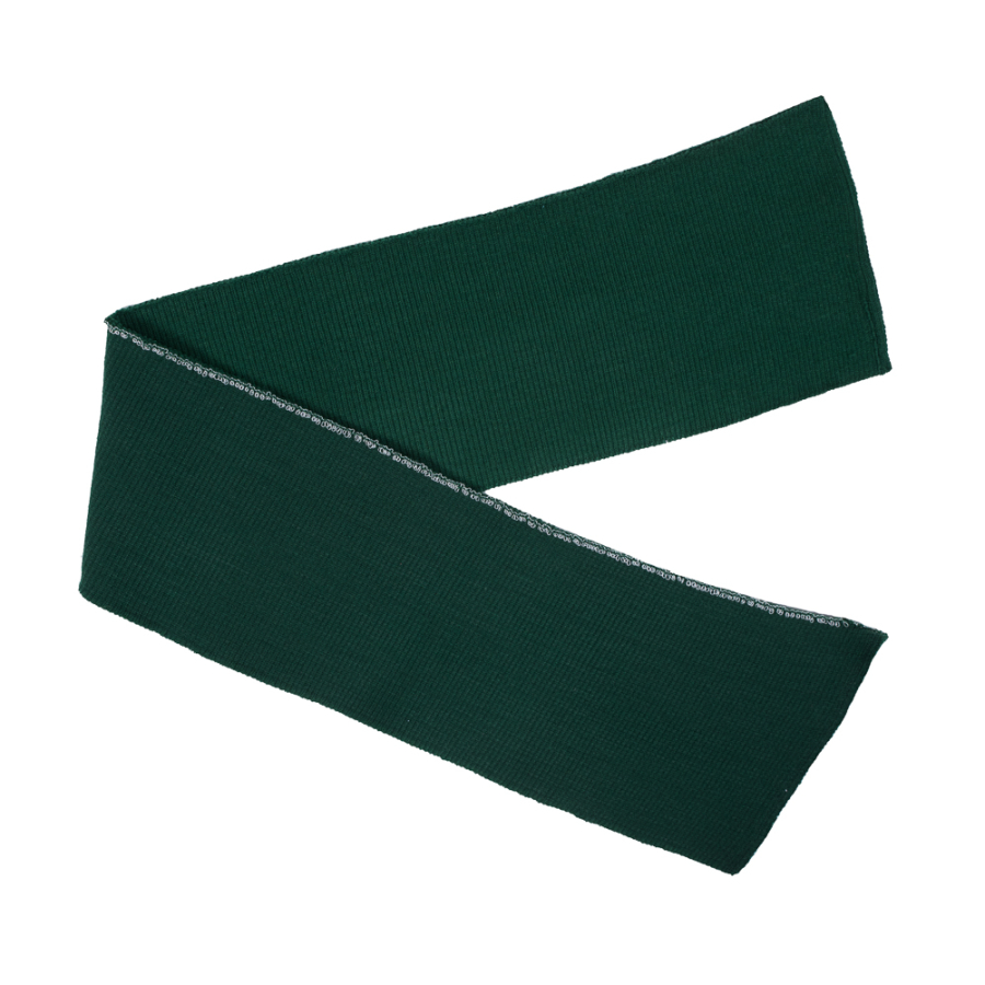 Dark Green Rib Knit Trim - 7 x 38 | Mood Fabrics