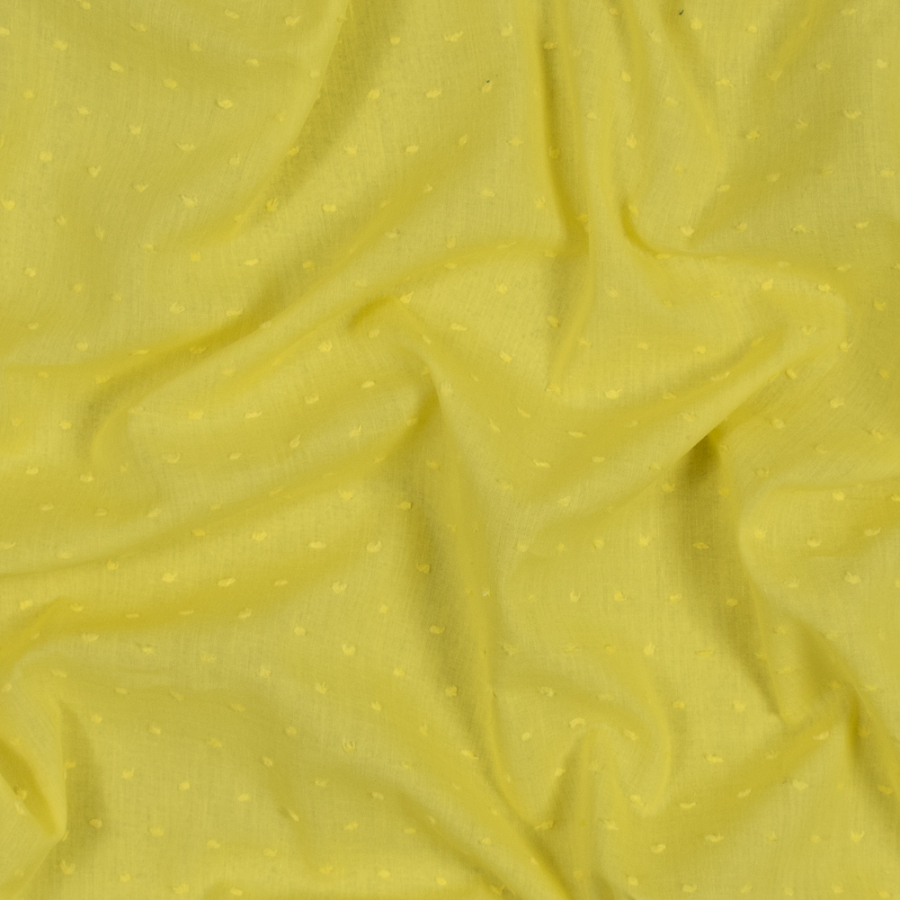 Italian Lemonade Cotton Swiss Dot | Mood Fabrics
